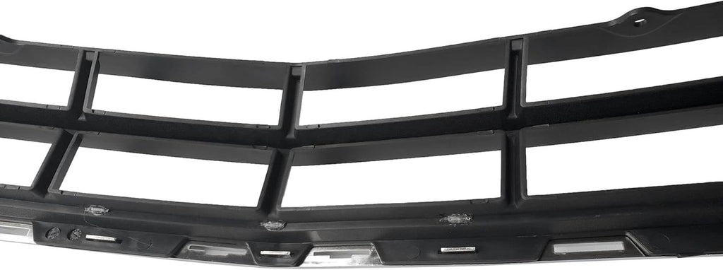 PartsFlow Chrome Black Front Bumper Upper Lower Mesh Grille Grill For 2010 2011 2012 Cadillac SRX 25778326 104-2225