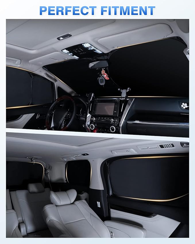 Windshield Sun Shade for 2019-2025 2026 Chevrolet/Chevy Blazer Accessories Side - Image 5