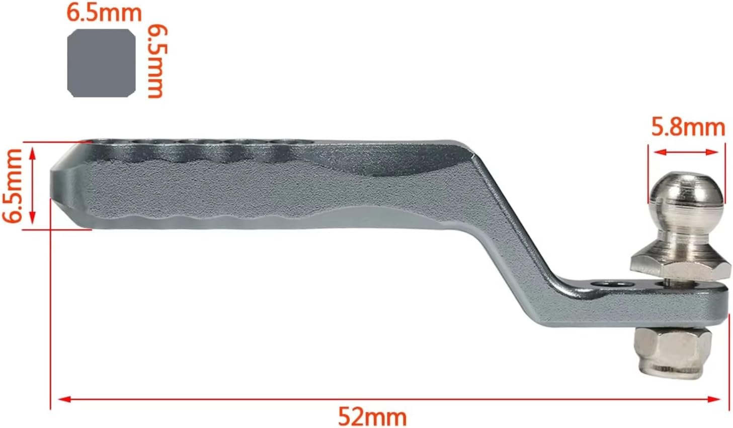 RC Jouets Parts for TRX4 for SCX10 II for Defender TF2 for RGT for Rock 1/10 CNC Aluminum Alloy Tow Hitch Scale Trailer Hook Rear Bumper Crawler RC Car(Gray)