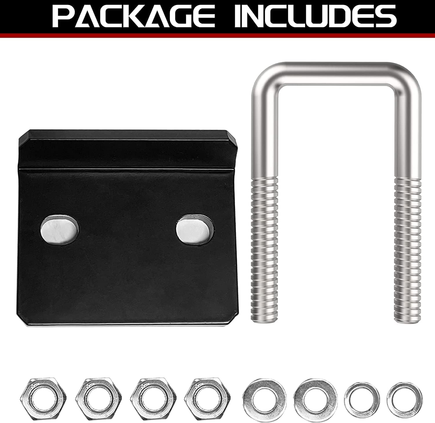 Heavy Duty Hitch Tightener for 1.25" and 2" Tow Trailer Hitches Black Anti Rattle Hitch Wobble Free