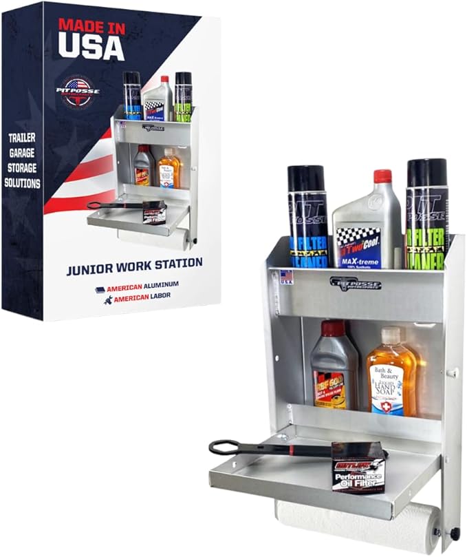 Pit Posse 458 Jr Work Station Storage Cabinet Shelf Rack Holder Caddy by PITPOSSEMOTORSPORTS