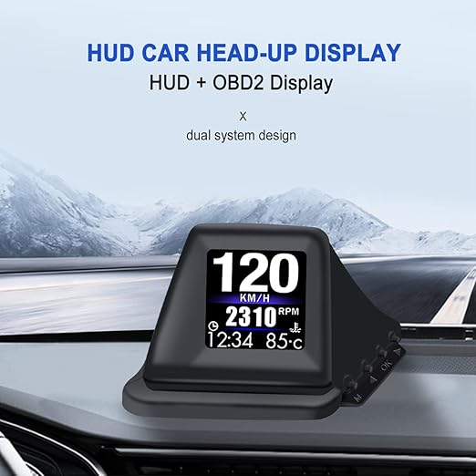 KAOLALI Head Up Display for Car Digital Speedometer Display GPS+OBD2 Dual - Image 3