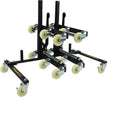 Trailer Valet TVWDX Heavy Duty 6 Wheel Tire Dolly 2 Pack 2,000 lbs. Capacity per Dolly, Sturdy Steel Frame, Polyurethane Casters with Storage Rack