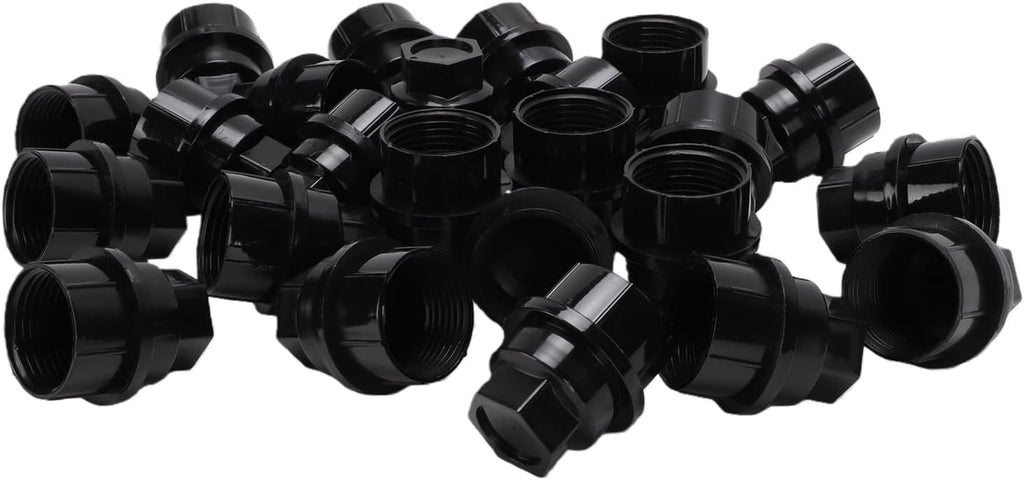 24pcs Wheel Lug Nut Covers, Replacement for 1500 2500 3500, Lug Nut Caps for Chevy CK Series Pickup, Black Plastic Hub Covers 15646250