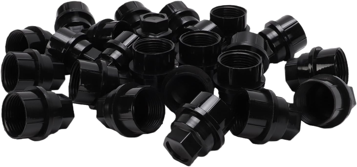 24pcs Wheel Lug Nut Covers, Replacement for 1500 2500 3500, Lug Nut Caps for Chevy CK Series Pickup, Black Plastic Hub Covers 15646250