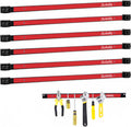 6 Pieces 24" Magnetic Tool Holder Strip, Metal Tool Organizer Rack