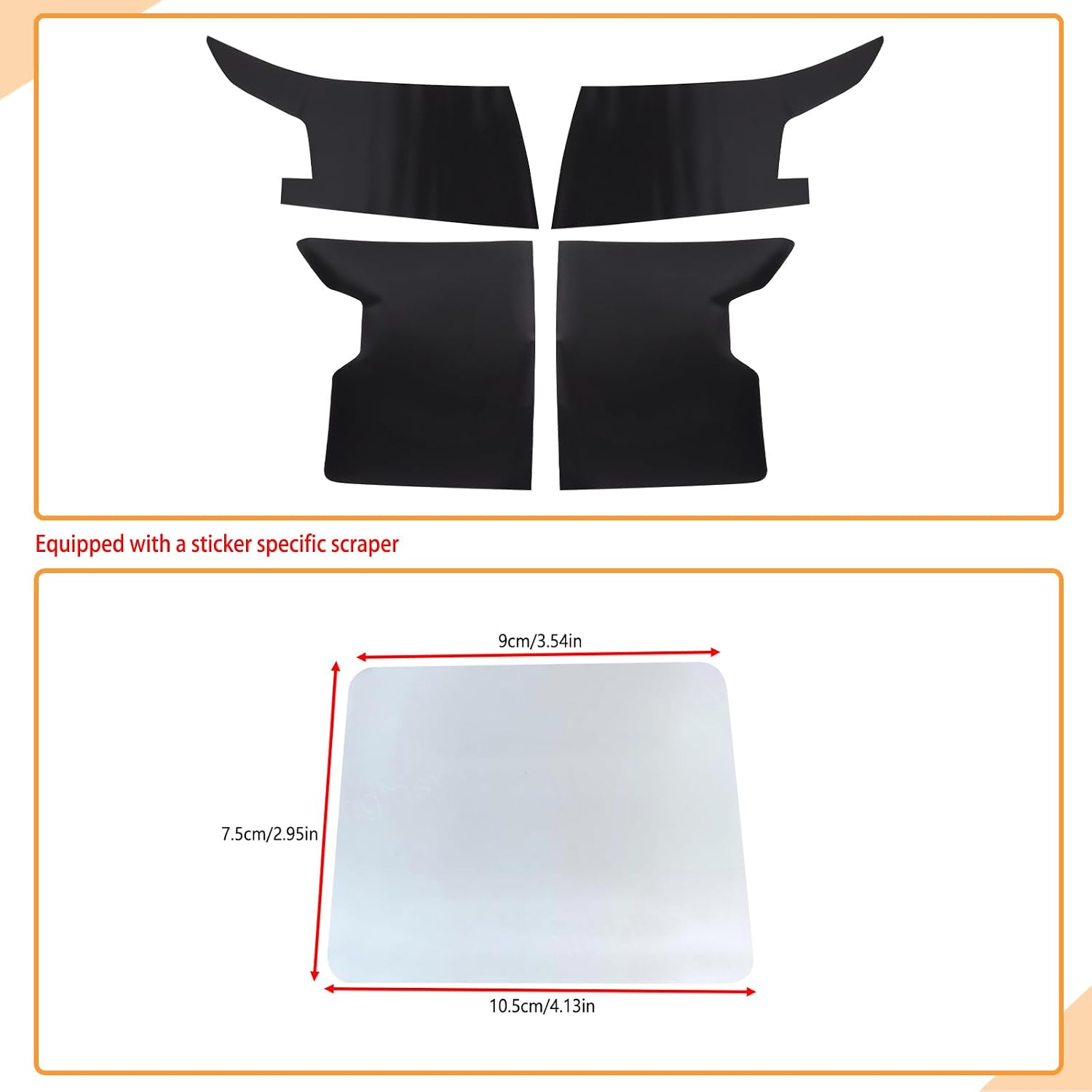 Car Front Headlight Tint Film & Rear Taillight Trim Sticker Compatible with Nissan Frontier 2022-2025, Precut Taillight Headlight Lamp Overlay Kit Black Transparent TPU Decals Protector Accessories