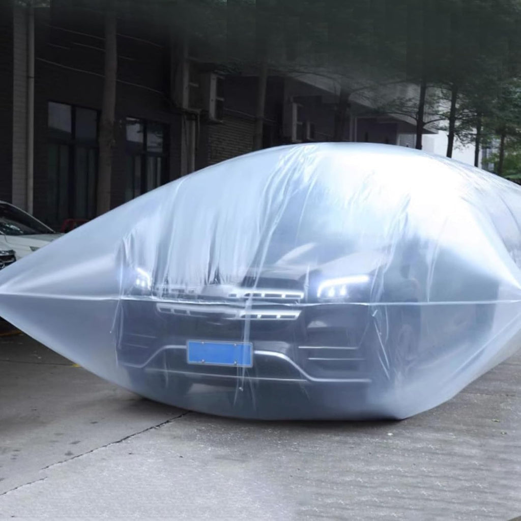 Heavy Duty Clear Vehicle Protector Bag Snow Shield Shelter for SUVs Car Flood Barrier