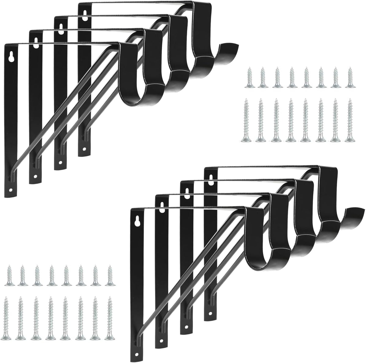 heavy duty closet shelf & rod brackets, wall, main product view