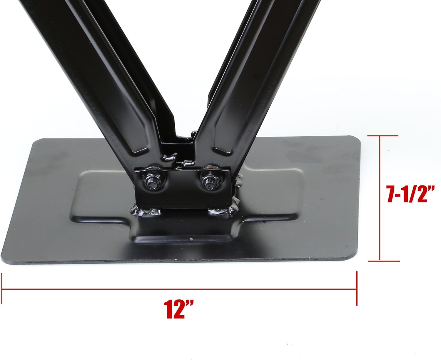 LIBRA Set 2 of Extra-Wide Big Foot Base 5000 lb 24" RV Trailer Camper Stabilizer Leveling Scissor Jacks w/Dual Power Drill Sockets & Complete Mounting Hardware -Part26044