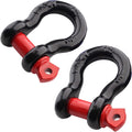2Pcs 1/2 Inch D Ring Shackle, D Shackle Rugged 12 Ton(26,455 lbs) Maximum Break Strength, 2 Ton (4409 Lbs) Capacity