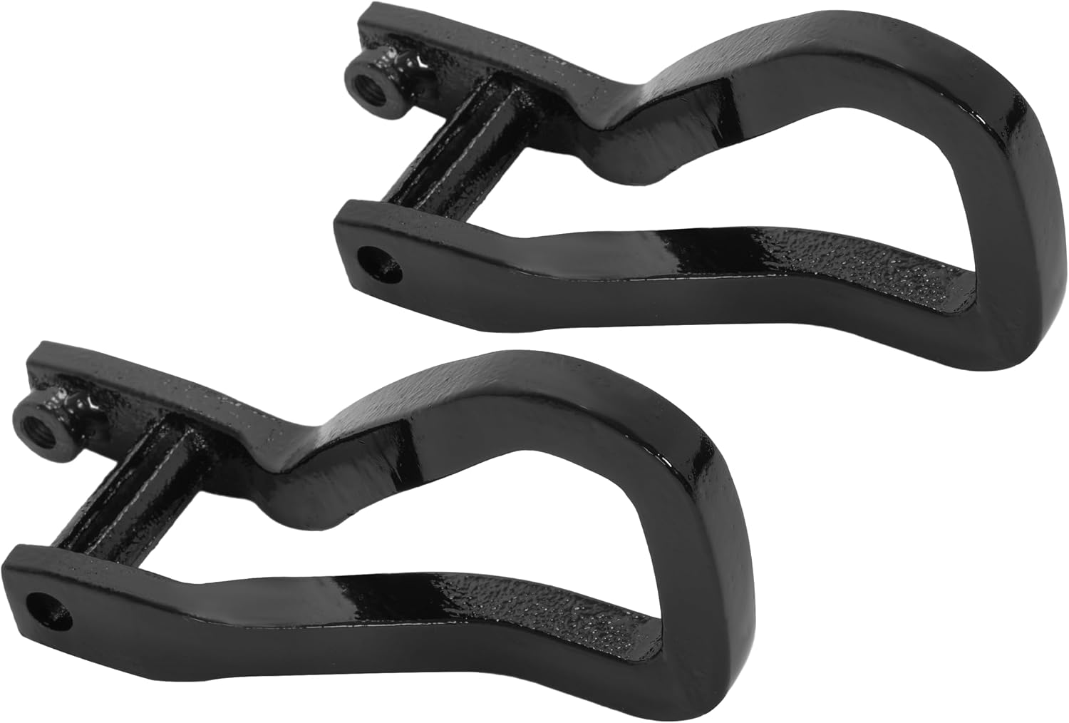 ALMULOO 2PCS Front Tow Recovery Hooks W/Bolts Compatible with 2019-2026 GMC Sierra 1500/2022 GMC Sierra 1500 Limited Replacement for 84195907 Steel (Black)