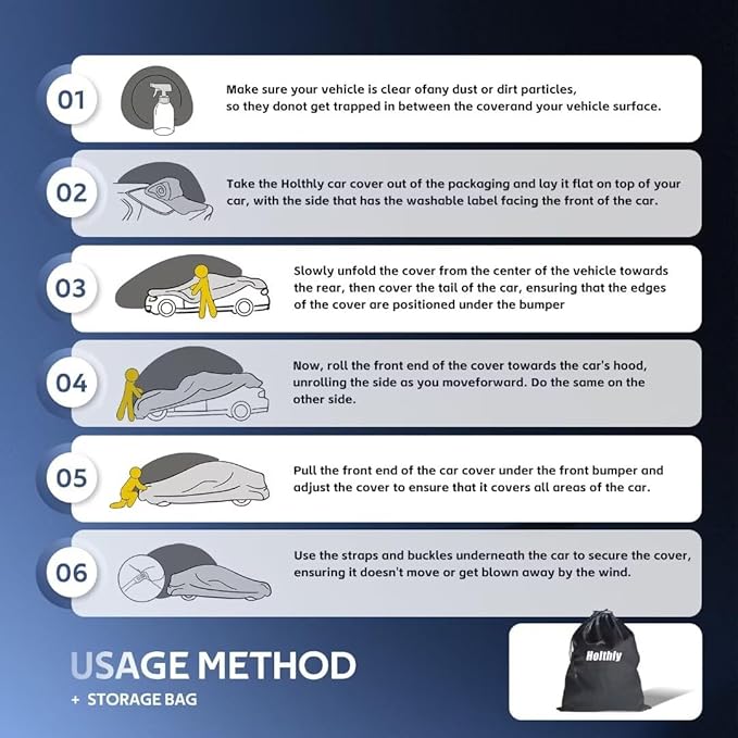 Holhtly Car Cover Custom Fit for Dodge Charger， Car Covers for Automobiles All - Image 6