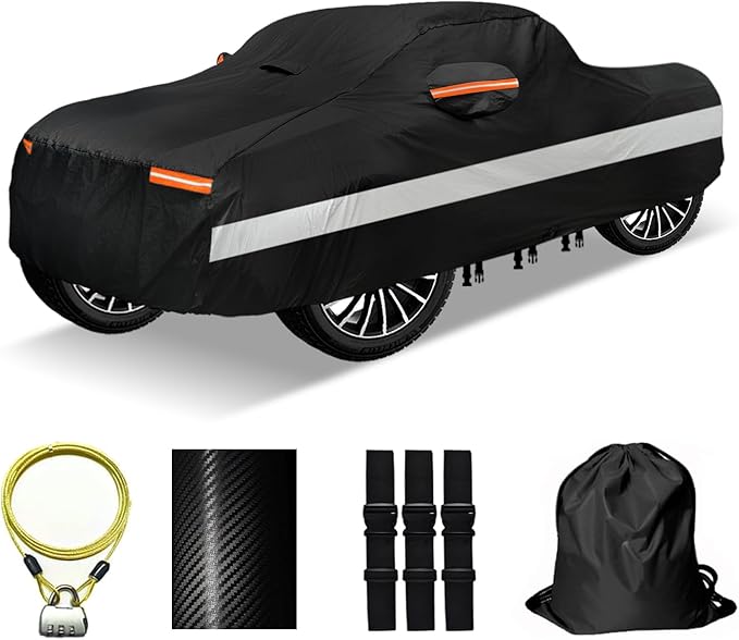 30 Layers Truck Car Cover for Automobiles All Weather Waterproof, Outdoor by OWEEIO