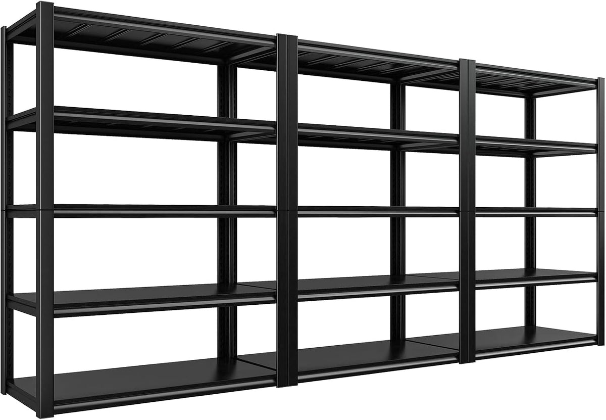 REIBII Garage Shelving 48.2" W Storage Shelves 3000LBS Metal Shelving Heavy