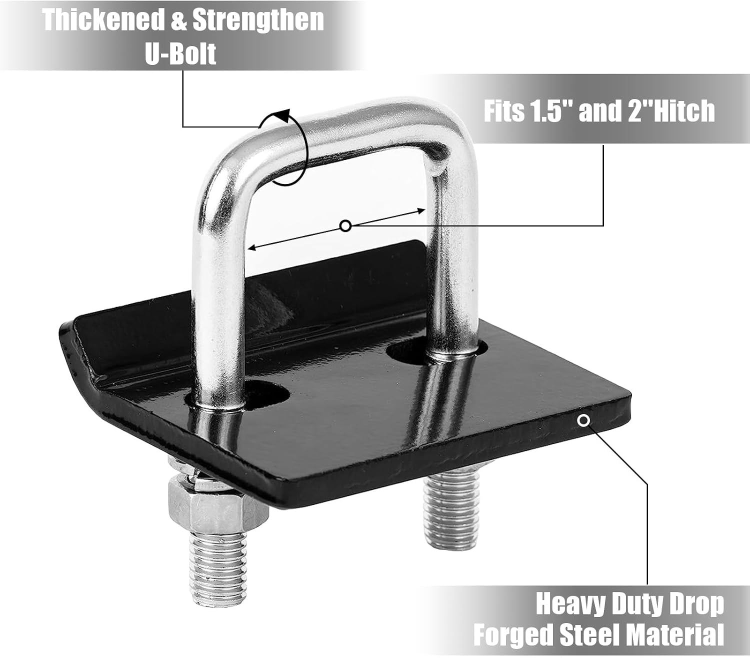 Big RED Hitch Tightener and Heavy Duty Anti-Rattle Stabilizer: Made of Carbon Steel for 1.25" and 2" Hitches, Reduces Movement,Trailer Hitch Accessories