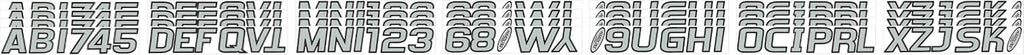 Hardline Products USA Series 700 Boat Registration Numbers & Letters Kit -Silver/Black – 3-Inch USCG Compliant Marine Vinyl Decals – UV, Fuel & Scratch Resistant – Complete Set for Hull Registration