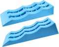 2 Pieces Car Wheel Chocks Automotive Leveling Ramps Stabilizer Blocks Trailer Leveler RV Truck Universal Strong PP Enhanced Friction