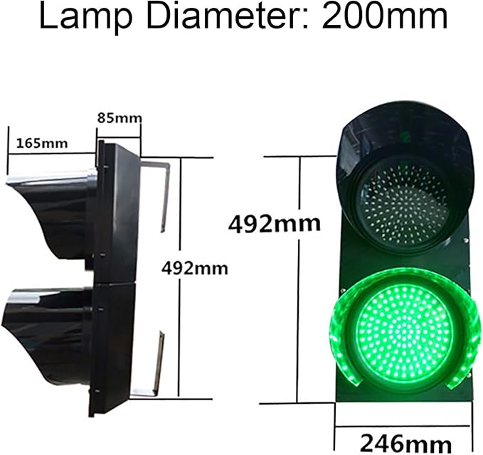 WilkSxyc Red/Green Traffic Stop Light, LED Traffic Light Lamp - Image 3