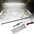 Car Under Hood LED Work Light Kit, 12V Hood Lighting Inspection LED Strip with Automatic On/Off, Waterproof Under Hood Work Light Bar, Fits Car, RV, SUV, Pickup, Boat