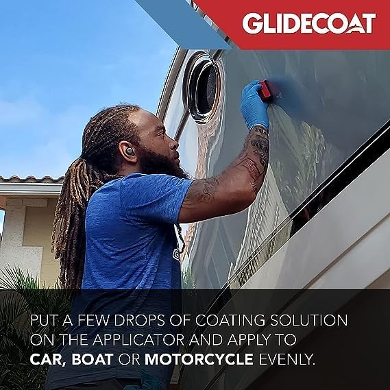 Ceramic Coating Applicator Sponges - Extremely Durable Ceramic Coating Applicator Pad for Detailing Cars, Boats, Motorcycles, RVs, and More - Smooth Application with No Wasted Product! (2)