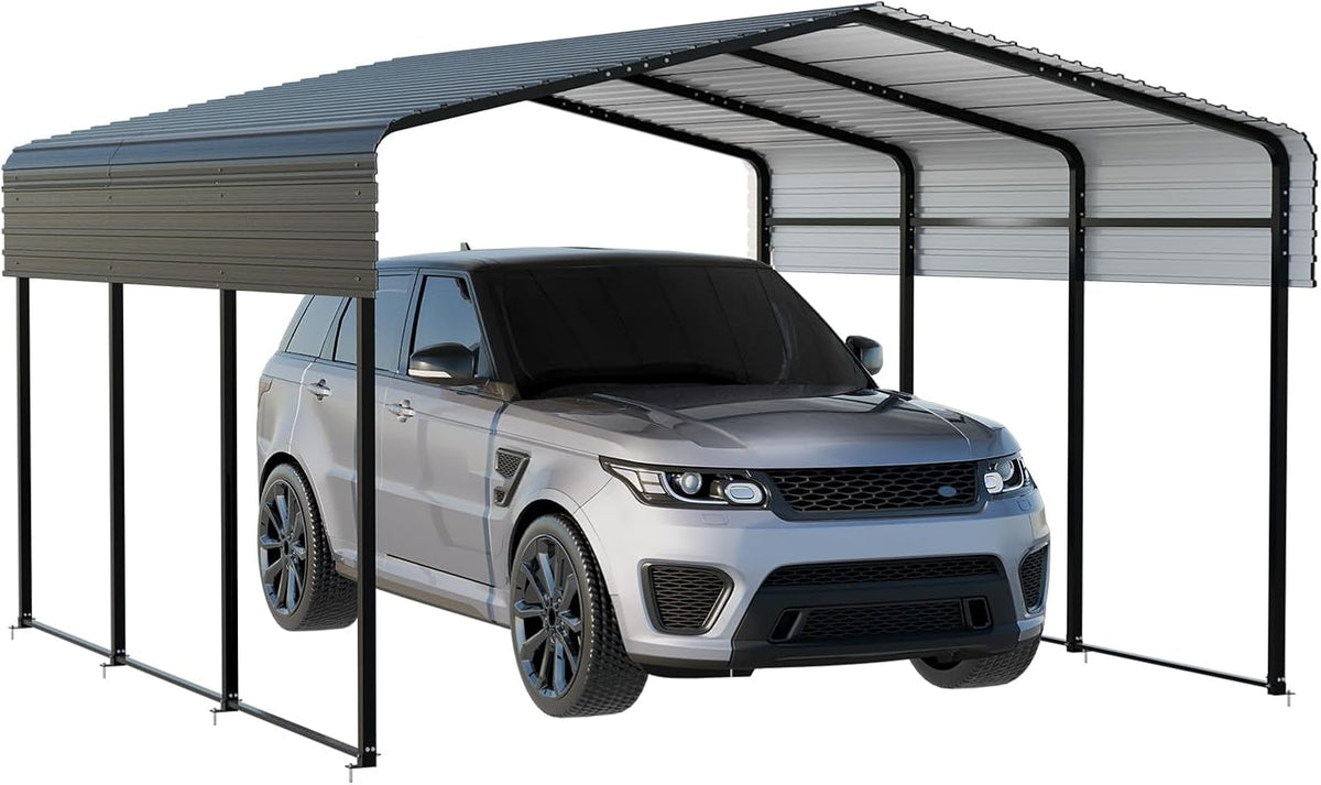 nugriart metal carport 10 x 15 ft with, main product view