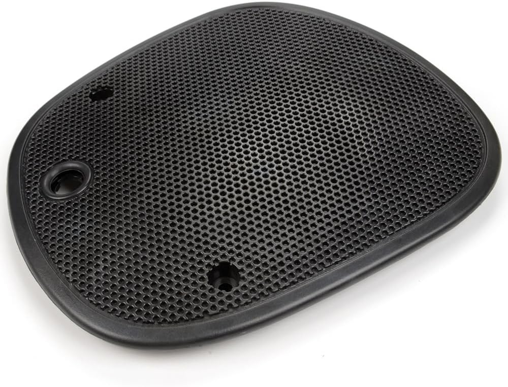 GRAND ORANGE 2PCS Front Speaker Grille Covers Compatible with Chevy Blazer S10 1998-2005, Fit Chevy S10 Pickup 1998-2004 Left & Right Black, 15046441 15046442