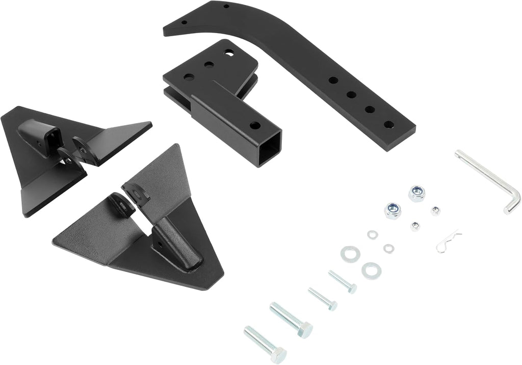 ALMULOO Hitch Mounted Trencher Compatible with CAT 0 CAT 1 with 2" Receiver Adapters Black Trenching Subsoiler Steel Powder Coated