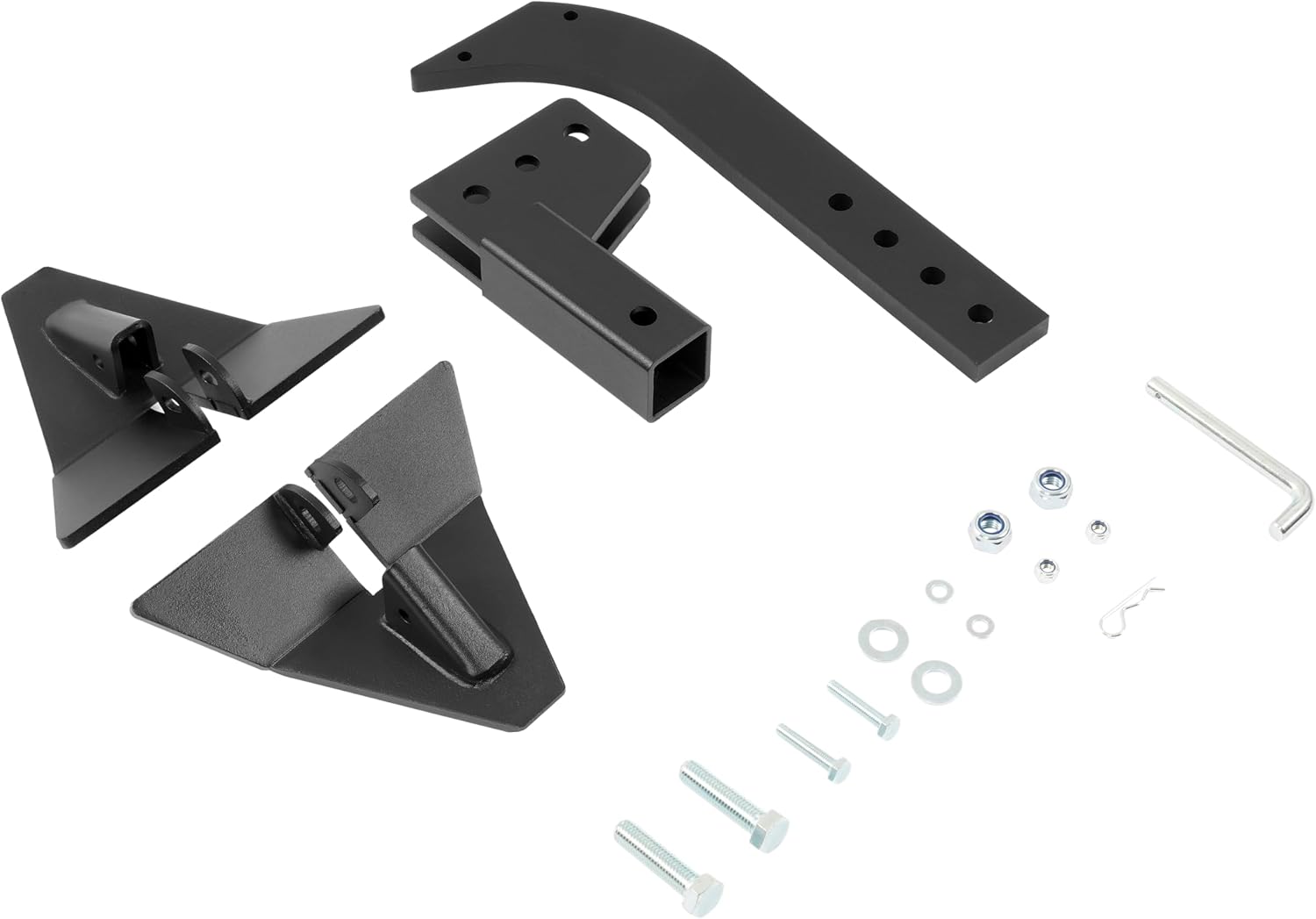 ALMULOO Hitch Mounted Trencher Compatible with CAT 0 CAT 1 with 2" Receiver Adapters Black Trenching Subsoiler Steel Powder Coated