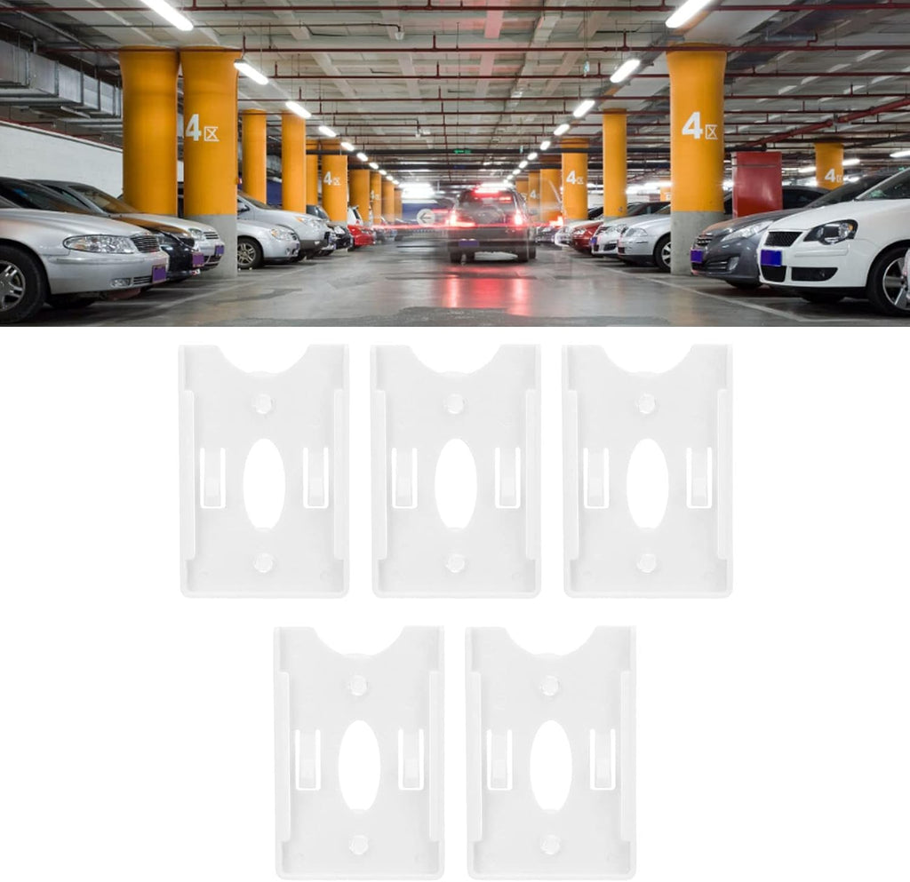 Windshield Card Holder and Secure Card Management, 5 Pcs IC Card Holder, Windshield Card Display Sleeve for Community & Vehicle Management, Fuel Card Holder for Vehicle (Suction cup)