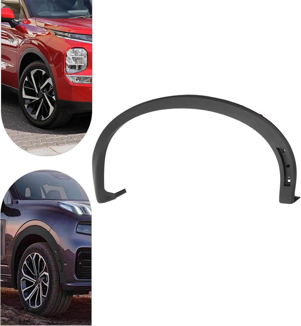 Front Fender Trim Molding Compatible with Mitsubishi Outlander & PHEV 2022 2023 2024 Wheel Arch Trim 7400A596/7400A595 (Right)