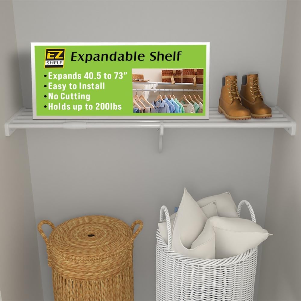 ez shelf - diy expandable closet shelf (no, main product view
