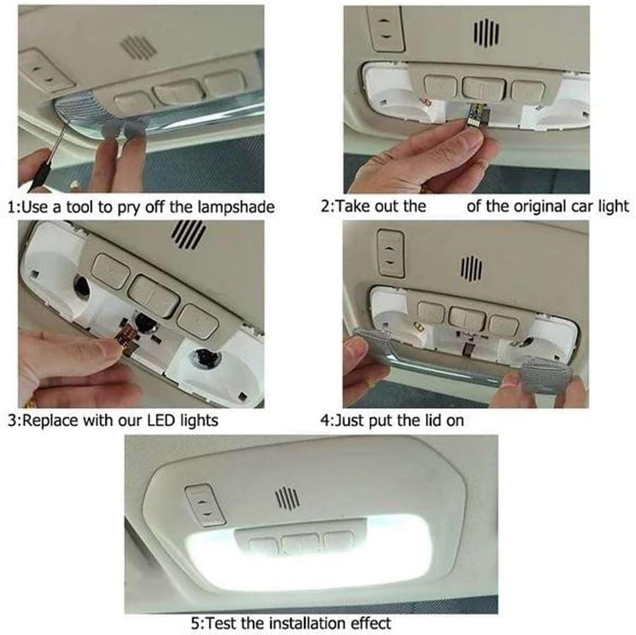 8Pcs LED Interior Dome Map Trunk Glove Box Lamp Light Kit, for Rover 45 RT 2000 2001 2002 2003 2004 2005 Car Accessories