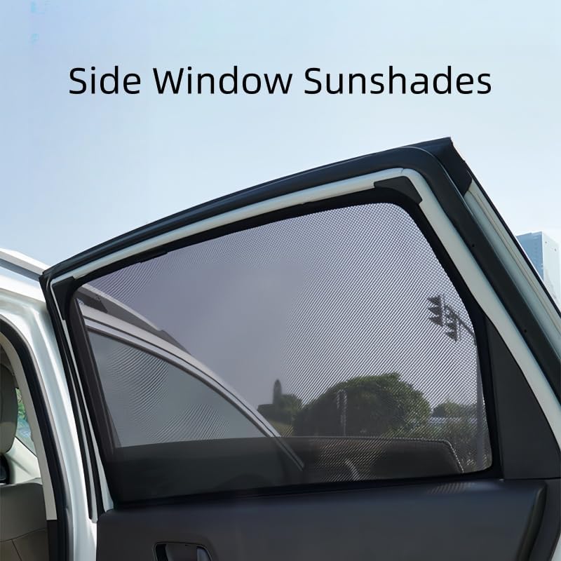 Car Window Shades Compatible with Honda Civic 1996-2000, Breathable Car Side Window Sun Shade UV Protection Privacy Covers Blackout Auto Camping Accessories
