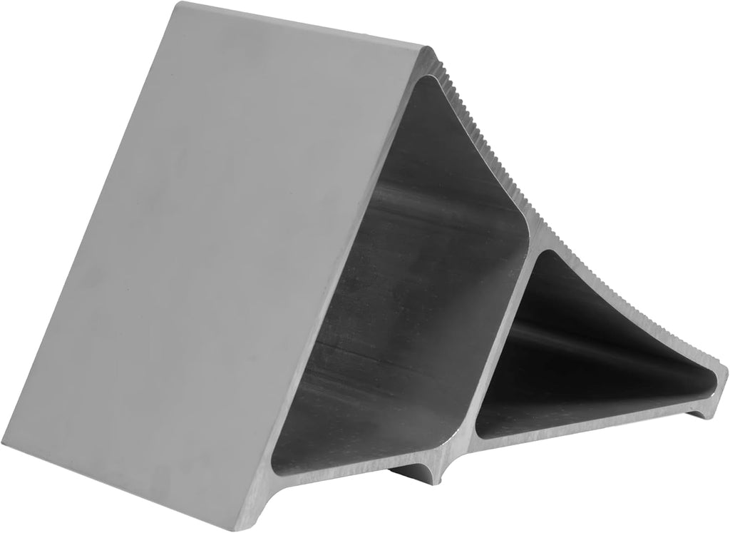 Extreme Max 5001.6798 Premium Lightweight Aluminum Wheel Chock with Ribbed Slope and Grip Teeth - Anti-Slip Claw Base for Trailers, RVs & 5th Wheels, Set of 4