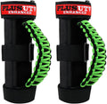 Roll Bar Grab Handles Grips Triple Straps for UTV ATV Polaris Ranger RZR XP900 1000 Honda Pioneer Talon Kawasaki Wildcat Yamaha YXZ Can 1.75 to 2 Inch 2PCS Green