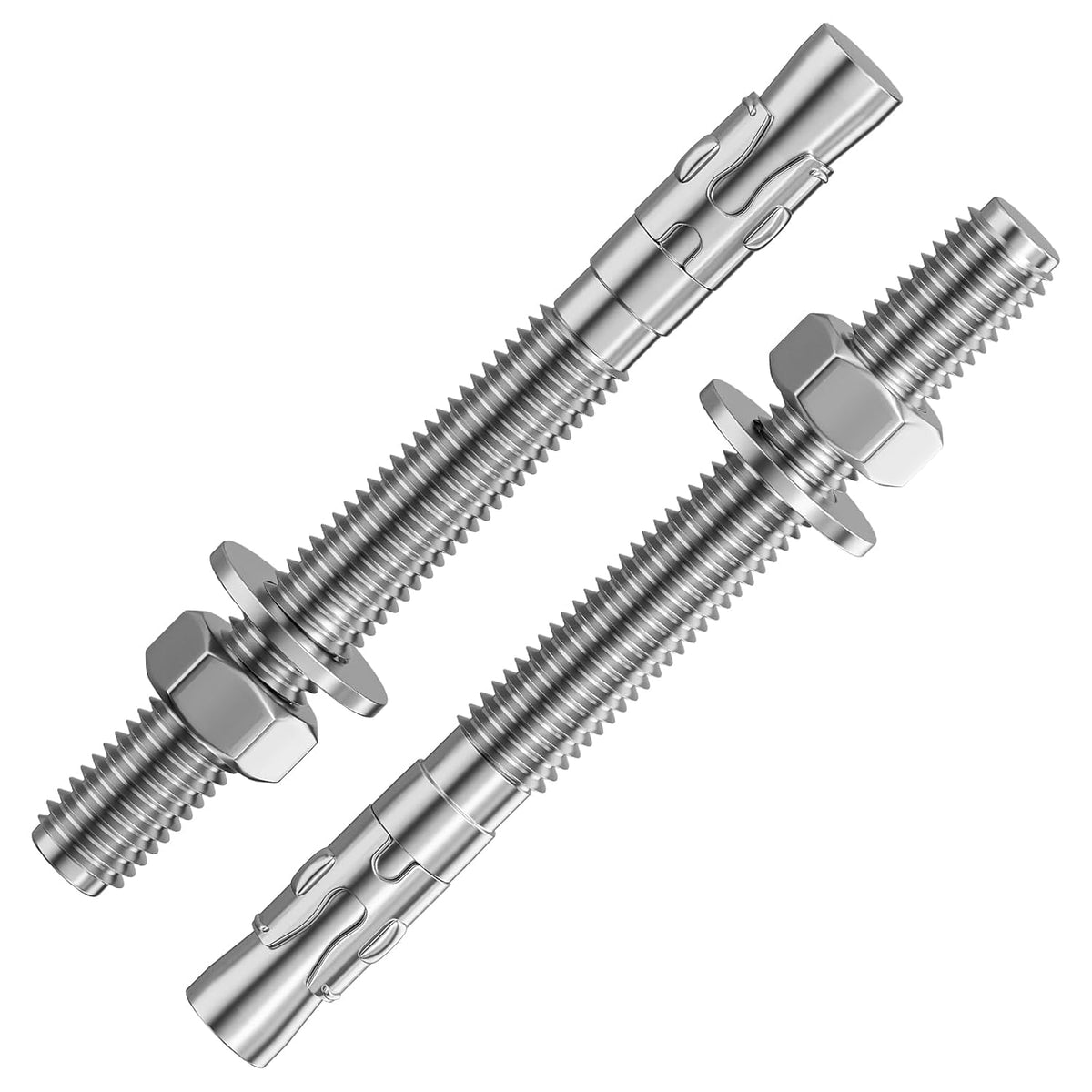 wensilon 30pcs 1/2x5 inch standard fasteners for heavy-duty, main product view