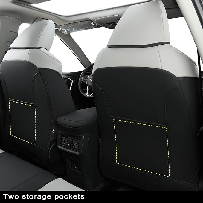 RISINGSTAR Rav4 Hybrid Seat Covers, fit 2019-2025 Toyota Rav4 Hybrid LE - Image 3