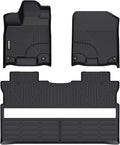 GINOWY-Floor Mats for Honda Ridgeline 2017-2023 2024 2025, TPE All Weather by GINOWY
