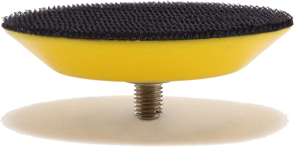Ouya 3PCS 3" Hook and Loop Backing Pads 1/4"-20 Threads Polishing Buffing Plate for Dual Action Car Polisher