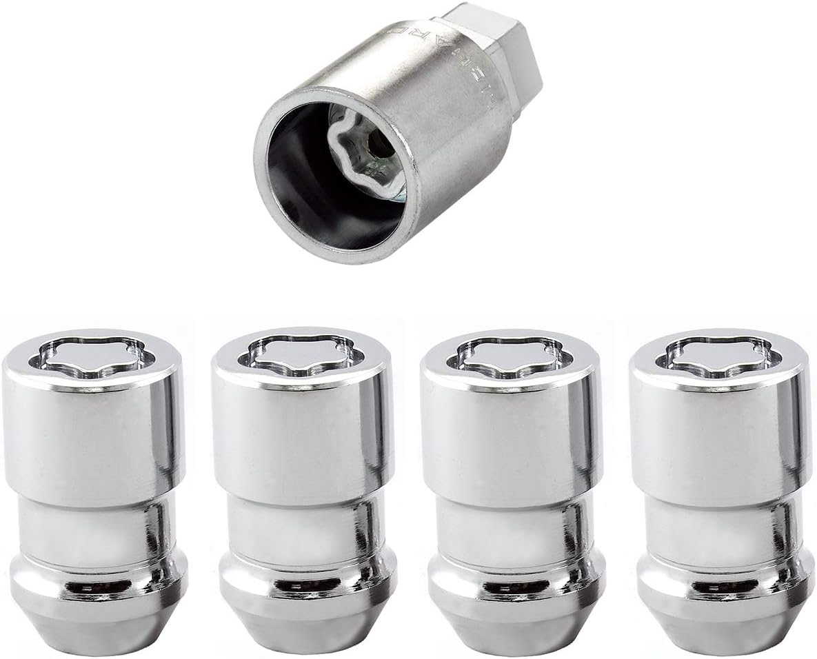 McGard 24137 Chrome Cone Seat Wheel Locks (M12 x 1.5 Thread Size) - Set of 4