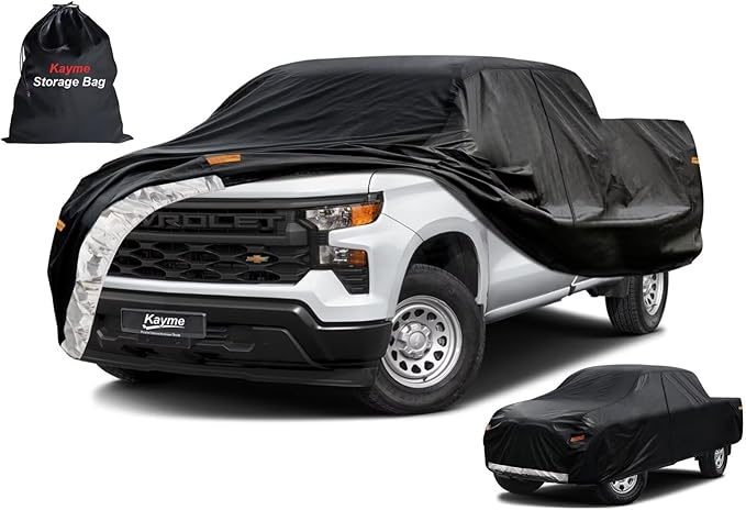 Kayme Truck Cover Custom Fit Chevy Silverado 1500 Regular Cab Long Bed. Full by kayme
