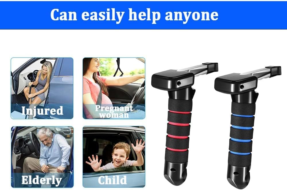 1 Pack Car Cane Fits Honda CR-V 2023 2024 2025, Car Door Assist Handle Mobility Aid Grab Bar for Elderly Seniors Injury Recovery,Red