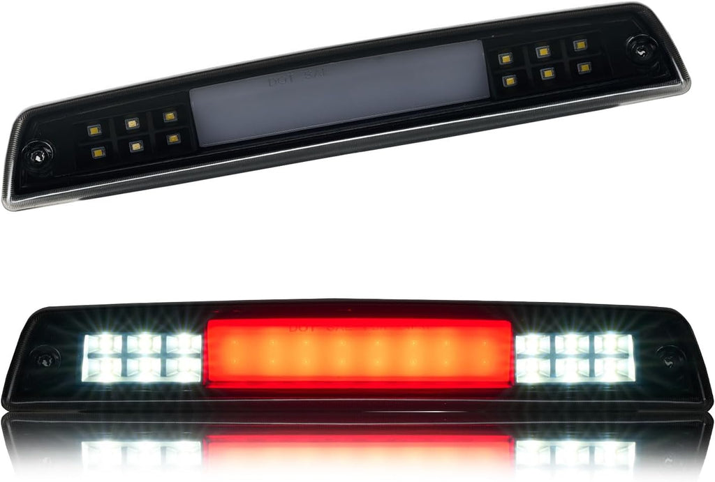 Third 3rd Brake Light LED for 1994-2001 Dodge Ram 1500, High Mount Rear Brake Lights Assembly for 94-02 Ram 2500 3500, Upgraded Waterproof Center Cab Cargo Lamp Stop Light