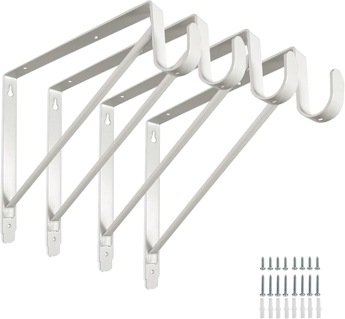 closet rod bracket heavy duty closet shelf and, main product view