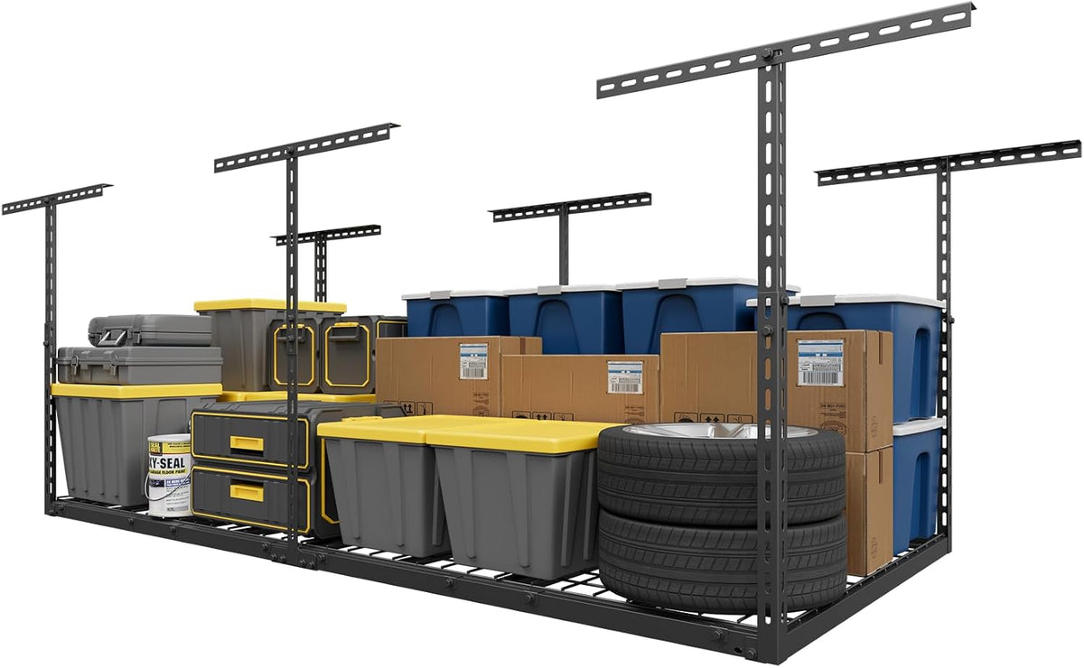 3x6ft overhead garage storage rack 450lbs capacity, 26"-40", main product view