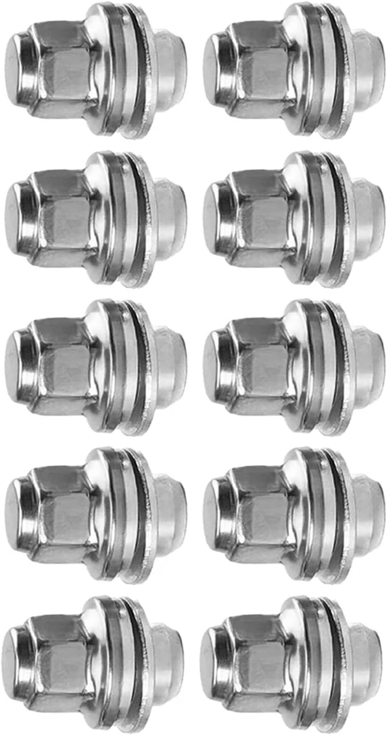 Hub Lock Bolt Compatible with Jaguar for F-Type 10pcs Car Hub Screws Nuts Car Tire Bolts Wheel Screws Wear Parts Automobiles Accessories