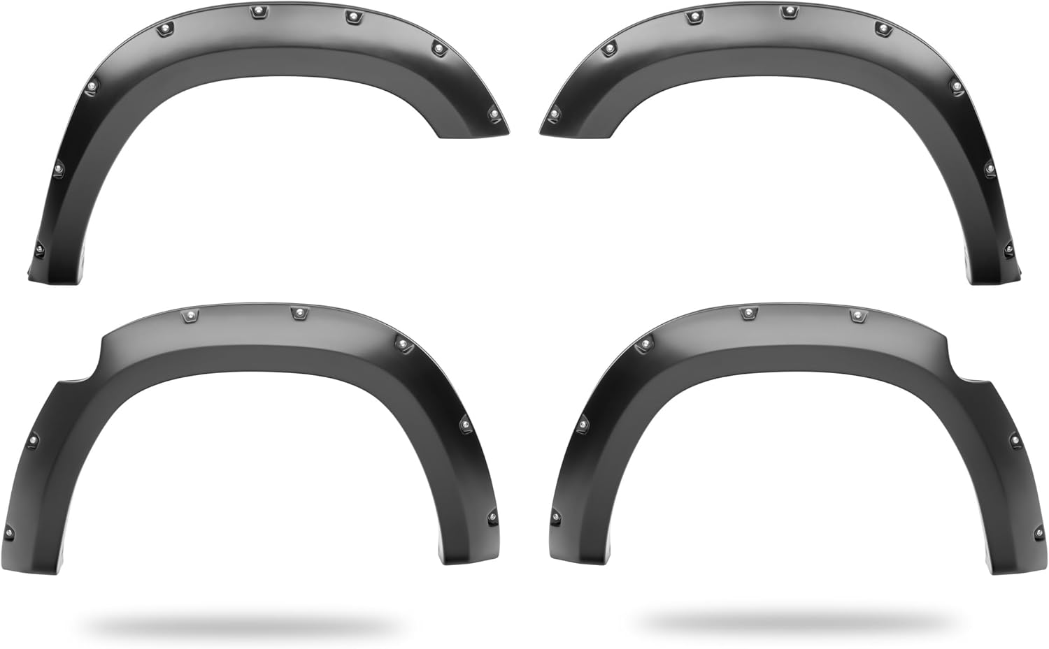 Husky Liners Fender Flares Pocket Style | Fits 2015-2020 Chevrolet Colorado, Excludes ZR2 Models | Front & Rear, 4-pc Black - 2804969