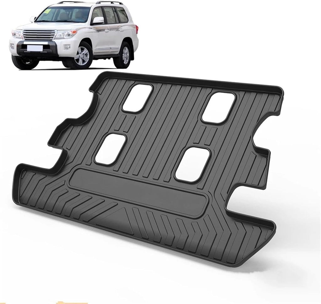 Compatible with Toyota for Land for Cruiser for J200 2017 2018 2019 2020 2021 8-Seats Car Non-Slip Trunk Mats Boot Tray Carpet Accessories Car Trunk Mat Boot Liner
