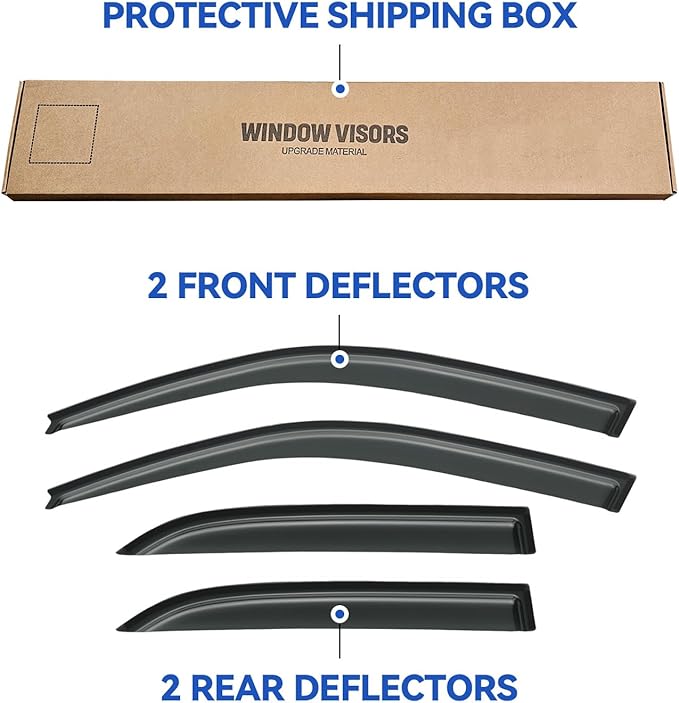 Window Visors Rain Guards Shield - Image 6